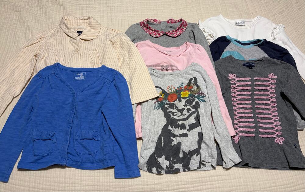 Girls Size 4 5 Clothing Lot 9 Pc Gap BabyGap Toobydoo Nicole Miller Tops
